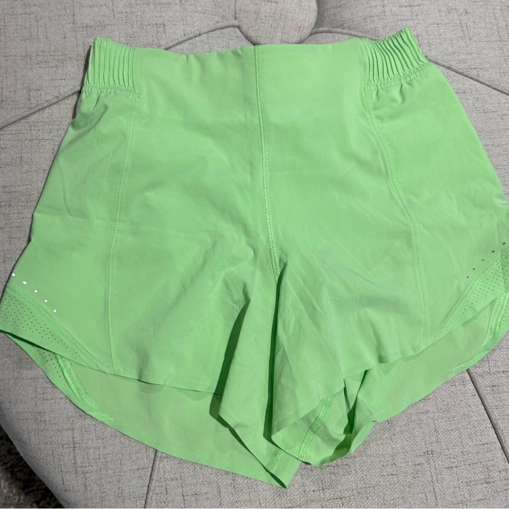 Lululemon Athletica Lime Green Women's Athletic Shorts
